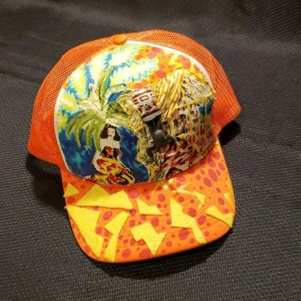 Trucker Hat, Custom Patchwork - image 1